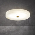 Load image into Gallery viewer, Alabaster Flush Mounted Round Led Chandelier