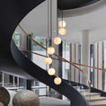 Load image into Gallery viewer, Alabaster Global Wavy Chandelier