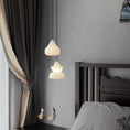 Charger l'image dans la visionneuse de la galerie, Alabaster Hat Pendant Light Over Nightstand