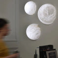 Load image into Gallery viewer, Alabaster Hemisphere Wall Sconce