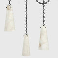Load image into Gallery viewer, Alabaster Modern 3-Light Marble Chandelier