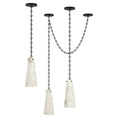 Load image into Gallery viewer, Alabaster Modern 3-Light Marble Chandelier