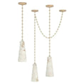 Load image into Gallery viewer, Alabaster Modern 3-Light Marble Chandelier