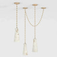 Load image into Gallery viewer, Alabaster Modern 3-Light Marble Chandelier