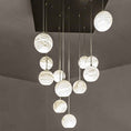 Load image into Gallery viewer, Alabaster Rain Balls Chandelier