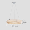 Load image into Gallery viewer, Alabaster Ring XL Chandelier
