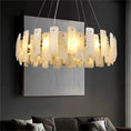 Load image into Gallery viewer, Alabaster Round Pendant Chandelier