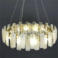 Load image into Gallery viewer, Alabaster Round Pendant Chandelier