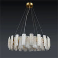 Load image into Gallery viewer, Alabaster Round Pendant Chandelier