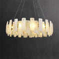 Load image into Gallery viewer, Alabaster Round Pendant Chandelier