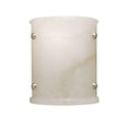Load image into Gallery viewer, Alabaster Semi-Cylindrical Wall Sconce