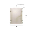Load image into Gallery viewer, Alabaster Semi-Cylindrical Wall Sconce