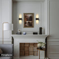 Load image into Gallery viewer, Alabaster 2 heads Wall Sconce 13.9"