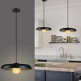 Load image into Gallery viewer, Alabaster Black Lampshade Pendant Lights
