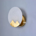 Load image into Gallery viewer, Alabaster Brass Sconce