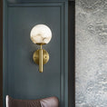 Load image into Gallery viewer, Alabaster Global Wall Light for Bedroom