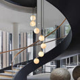 Load image into Gallery viewer, Alabaster Global Wavy Chandelier