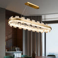Load image into Gallery viewer, Alabaster Gloy Modern Oval Chandelier