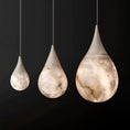 Load image into Gallery viewer, Alabaster Raindrop Pendant