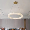 Load image into Gallery viewer, Alabaster Round Chandelier