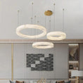 Load image into Gallery viewer, Alabaster Round Chandelier