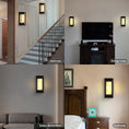 Load image into Gallery viewer, Alabaster Square Shaped Wall Sconce 15.7"