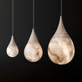 Load image into Gallery viewer, Alabaster Teardrop Pendant Light