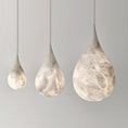 Load image into Gallery viewer, Alabaster Teardrop Pendant Light