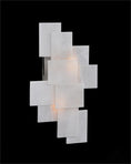 Load image into Gallery viewer, Alabaster Wall Sconce with a Nod to Mondrian
