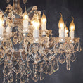 Load image into Gallery viewer, Antique Crystal Chandelier