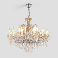 Load image into Gallery viewer, Antique Crystal Chandelier
