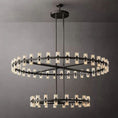 Load image into Gallery viewer, Arca Round 2-Tier Chandelier 60"