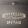 Load image into Gallery viewer, Arca Round 2-Tier Chandelier 60"