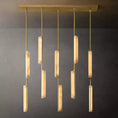 Load image into Gallery viewer, Audubo Alabaster Linear Chandelier 54"