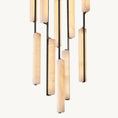 Load image into Gallery viewer, Audubo Alabaster Round Chandelier 24"