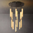 Load image into Gallery viewer, Audubo Alabaster Round Chandelier 40"