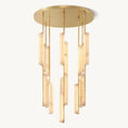 Load image into Gallery viewer, Audubo Alabaster Round Chandelier 40"