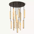 Load image into Gallery viewer, Audubo Alabaster Round Chandelier 40"