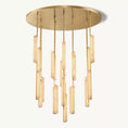 Load image into Gallery viewer, Audubo Alabaster Round Chandelier 56"