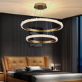 Load image into Gallery viewer, Besey Contemporary K9 Crystal Halo Circle Chandelier