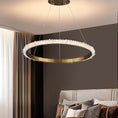 Load image into Gallery viewer, Besey Contemporary K9 Crystal Halo Circle Chandelier