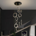 Load image into Gallery viewer, Besey Crystal Champagne Gold Chandelier