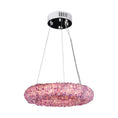 Load image into Gallery viewer, Besey Purple Crystal Round Luxury Chandelier