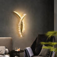 Load image into Gallery viewer, Besey Rock Crystal Bracket Wall Sconce