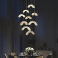 Load image into Gallery viewer, Besey Rock Crystal Crescent Chandelier