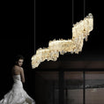 Load image into Gallery viewer, Besey Rock Crystal Linear Chandelier