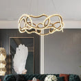 Load image into Gallery viewer, Besey Rock Crystal Multi Ring Chandelier