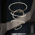 Load image into Gallery viewer, Besey Rock Crystal Multi Rings Chandelier