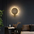 Load image into Gallery viewer, Besey Rock Crystal Ring Wall Sconce