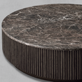 Load image into Gallery viewer, Holland Oak Wood & Stone Round Coffee Table